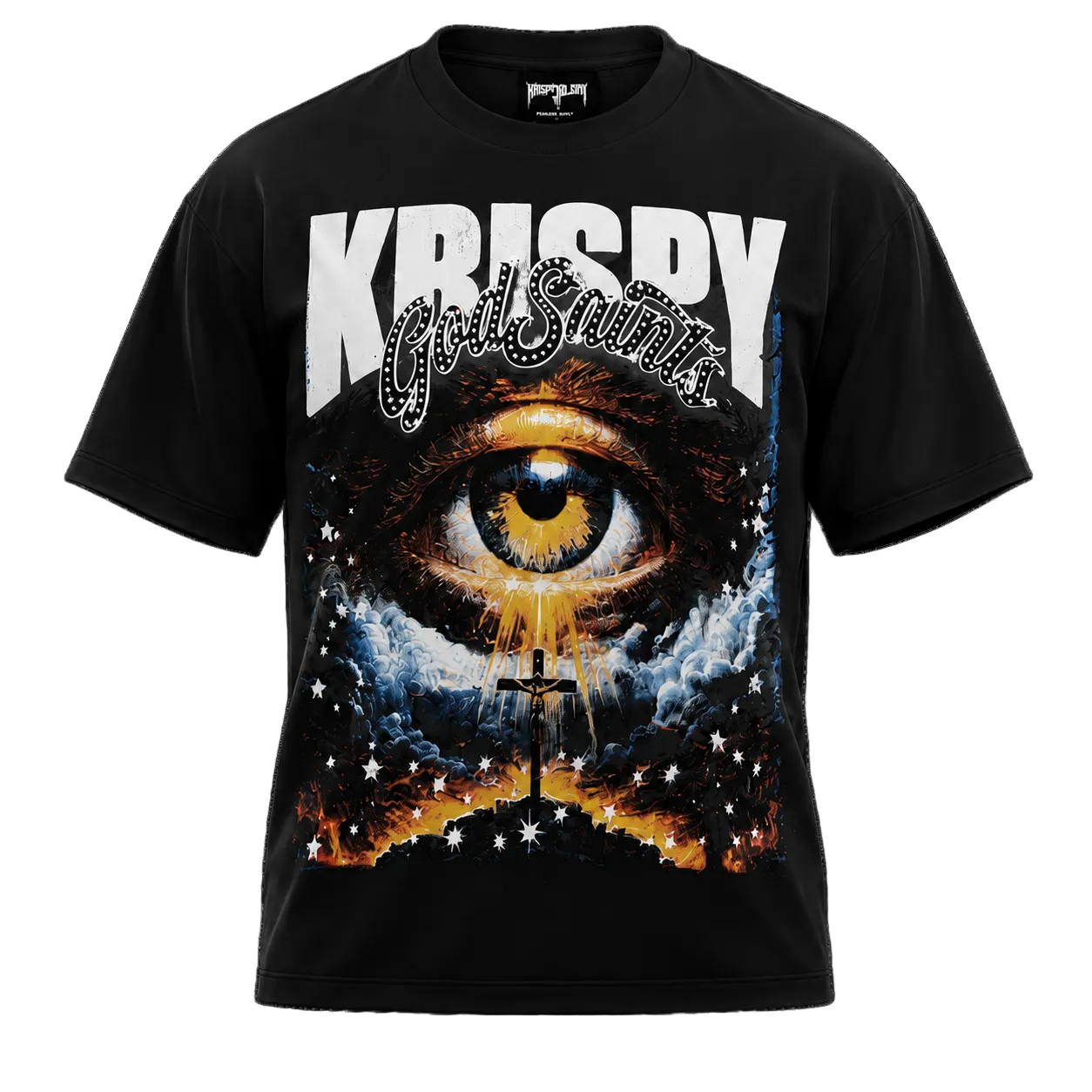 "THROUGH THE EYE OF KRISPY" oversized tee