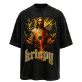 "KKrhist Hands"Acid wash Tee